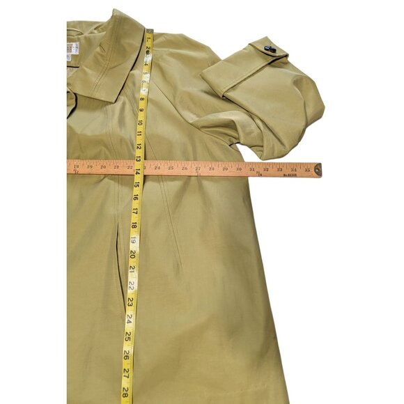 Gallery Womens Swing A-Line Coat Chartreuse 3X lined Button winter - Picture 10 of 13